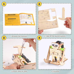 Yutin non-toxic plywood materials image emphasizes safe woodworking for kids.