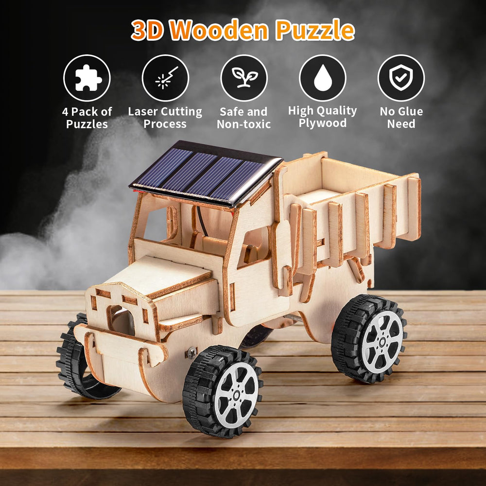 Yutin wooden-building kit in progress supports hands-on learning.