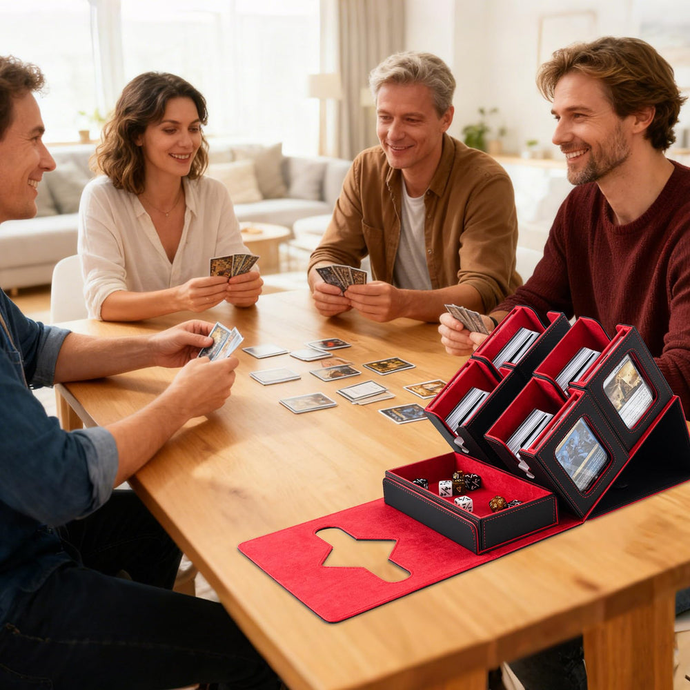 Yuunaie portable outdoor MTG commander storage for on-the-go play.