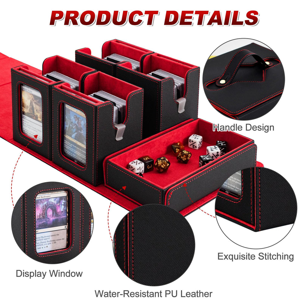 Yuunaie water-resistant leather exterior protects cards and equipment outdoors.