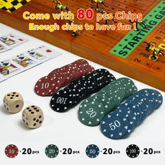 YUZPKRSI foldable wooden case doubles as portable playing board