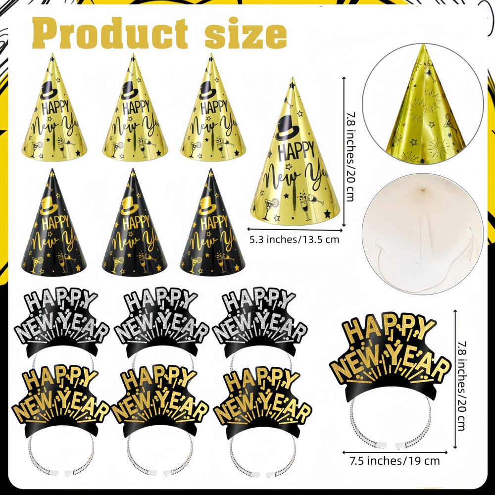 YVAINE New Year glasses for playful photos and toasts