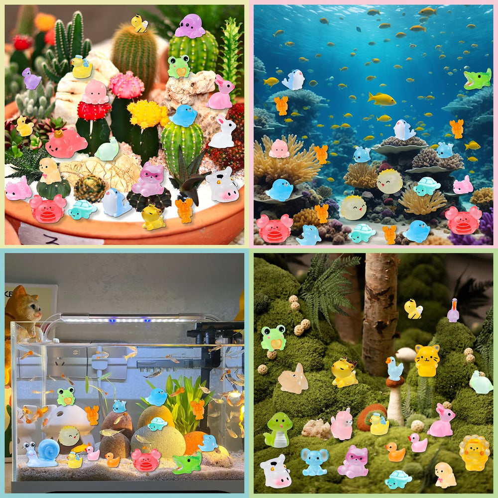 ywevyezc luminous mini resin animals lions evoke safari charm in scenes