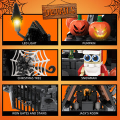 YXMUGXY Haunted House Kit features spiral hill for dramatic scene-building.
