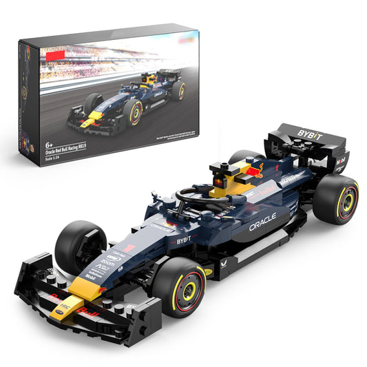 YYC Red Bull F1 RB19 model with 333 bricks for display and play