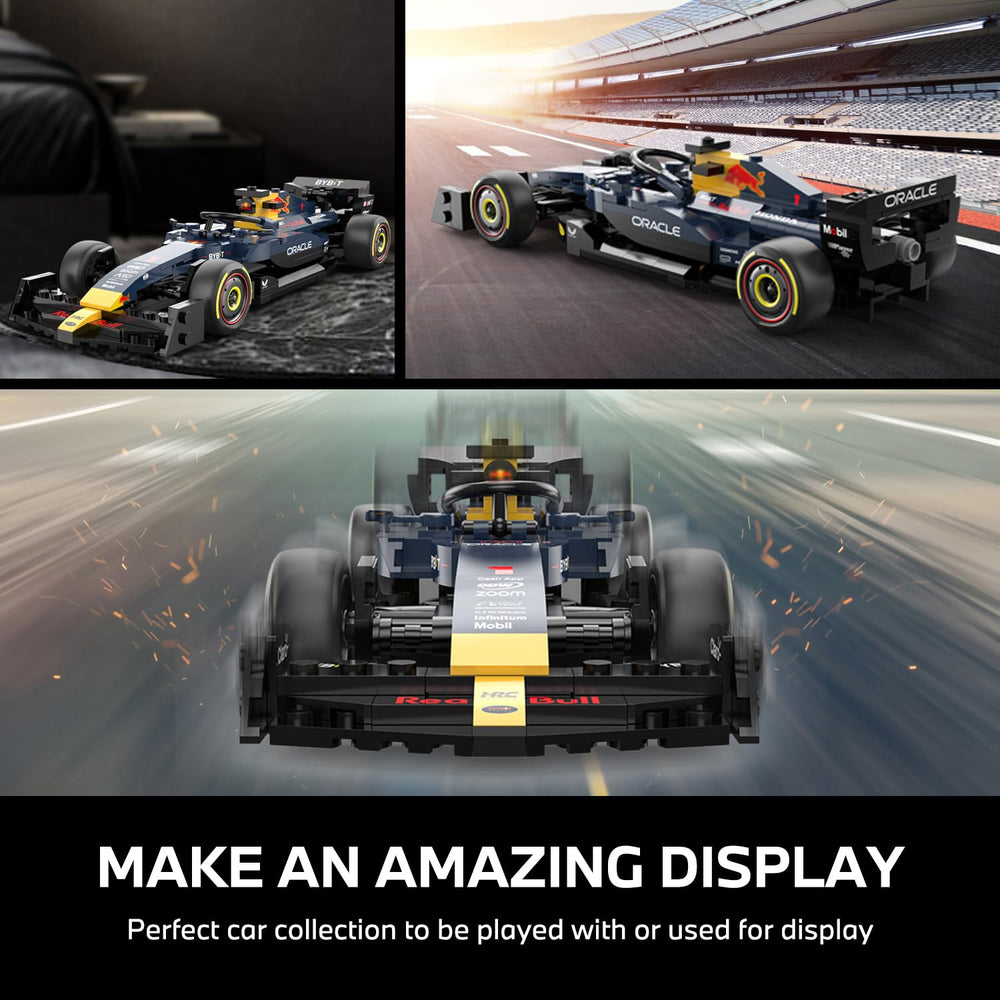 YYC Red Bull RB19 raised spoiler showcase for accurate racing silhouette