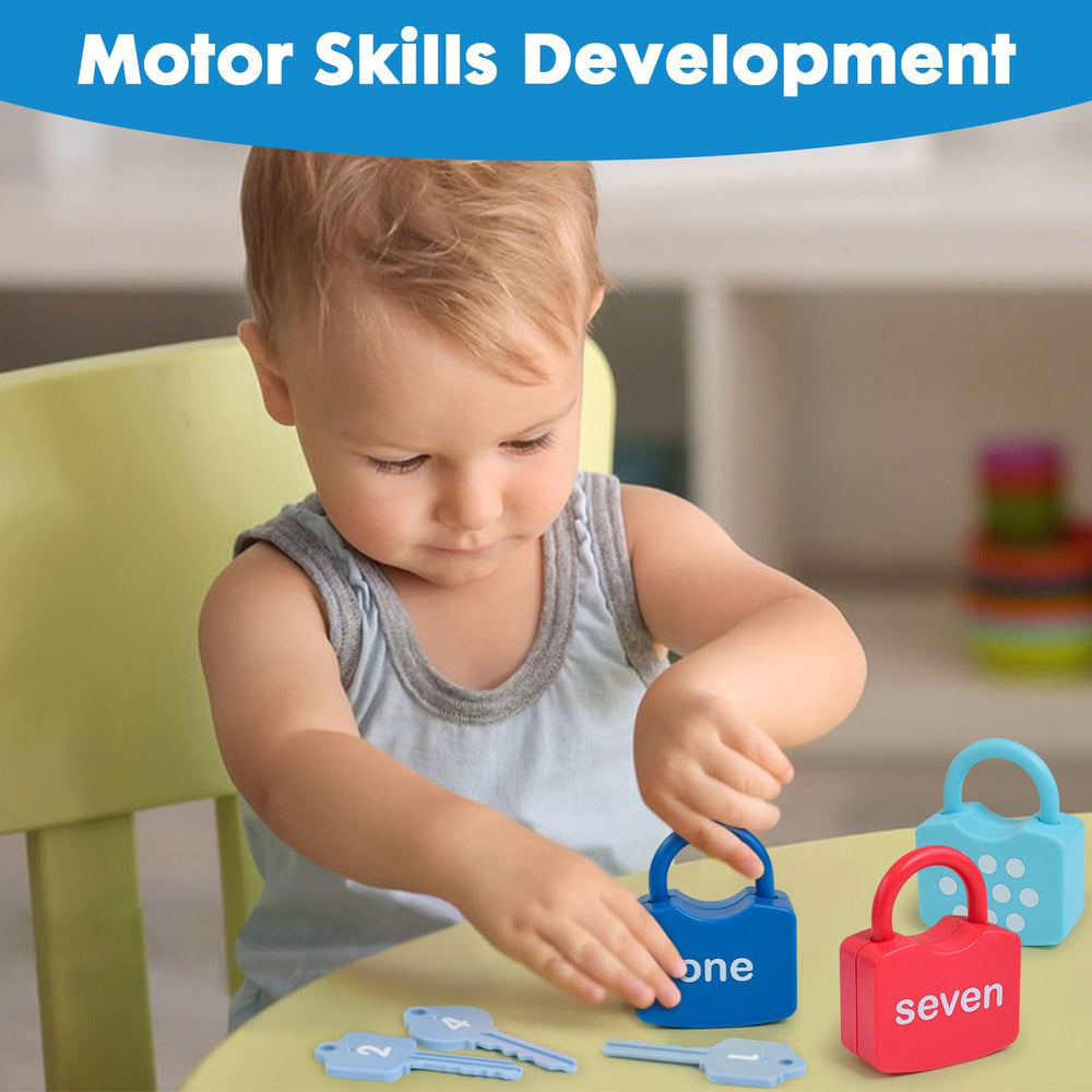 YYDeek lock and key set made from food-grade plastic for safe play