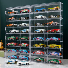 YYDS display case with side door keeps cars clean and organized.
