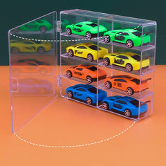 YYDS 1/64 display case supports flat or stacked layouts.