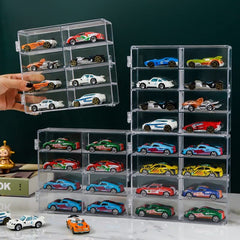 YYDS 1/64-case stackable design saves space while displaying cars.