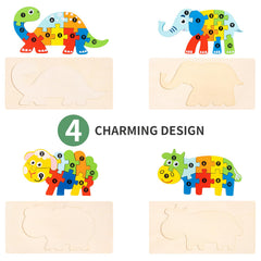 YySiRui wooden puzzle gift set ideal for kids ages 3-5