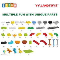 YY LANDTOYS instruction-friendly set simplifies assembly for quick play starts.