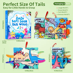 YySiRui baby books with textured tails invite tactile discovery for tiny fingers