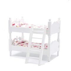 Z MAYABBO baby bunk bed with ladder in 1:12 scale for imaginative dollhouse play
