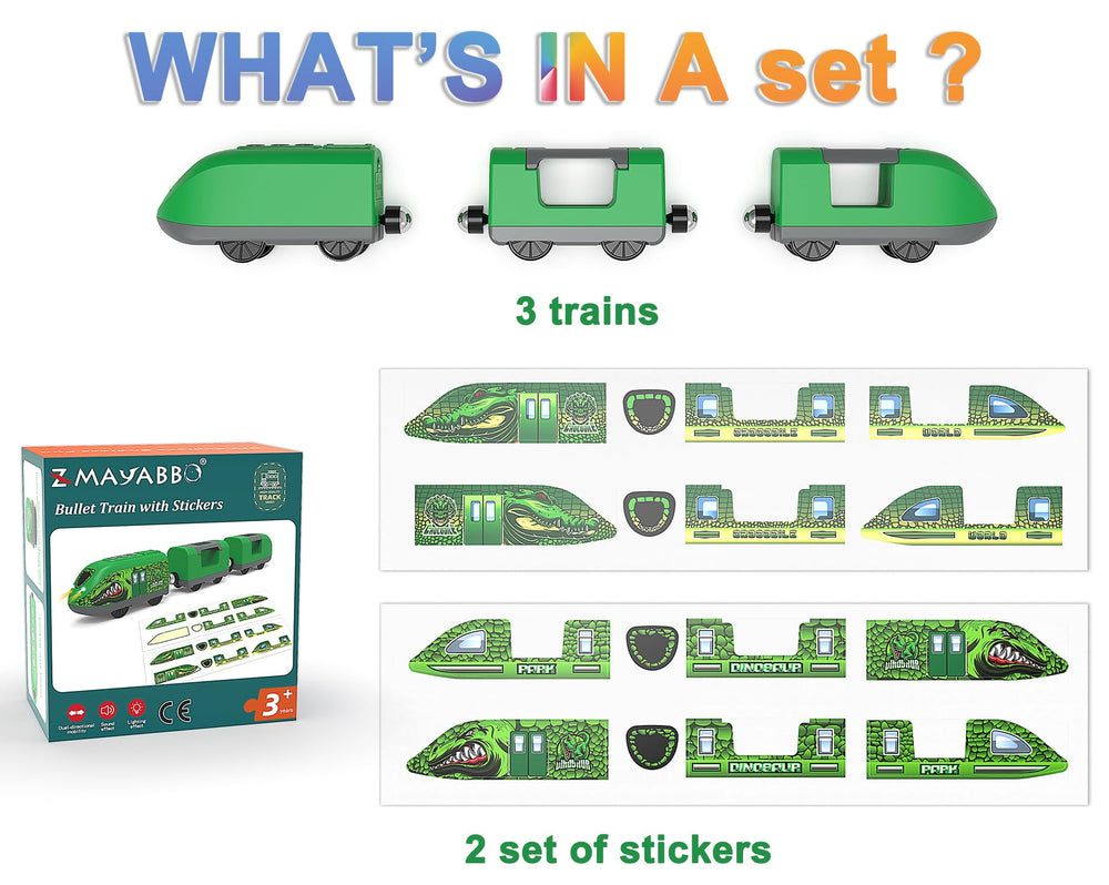 Z MAYABBO DIY sticker pack personalizes each rail car for creativity