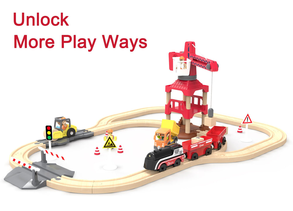 Z MAYABBO magnetic freight trains enable realistic cargo car play.