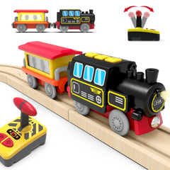 Z Mayabbo motorized train front view with remote control for engaging play