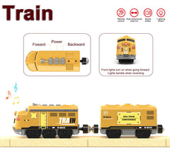 Z MAYABBO motorized train side view demonstrating smooth action for early coordination.