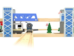 Z MAYABBO safety-compliant bridge adds sturdy construction during pretend trains.