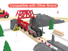 Z MAYABBO wooden track compatibility indicates broad play options with major brands.