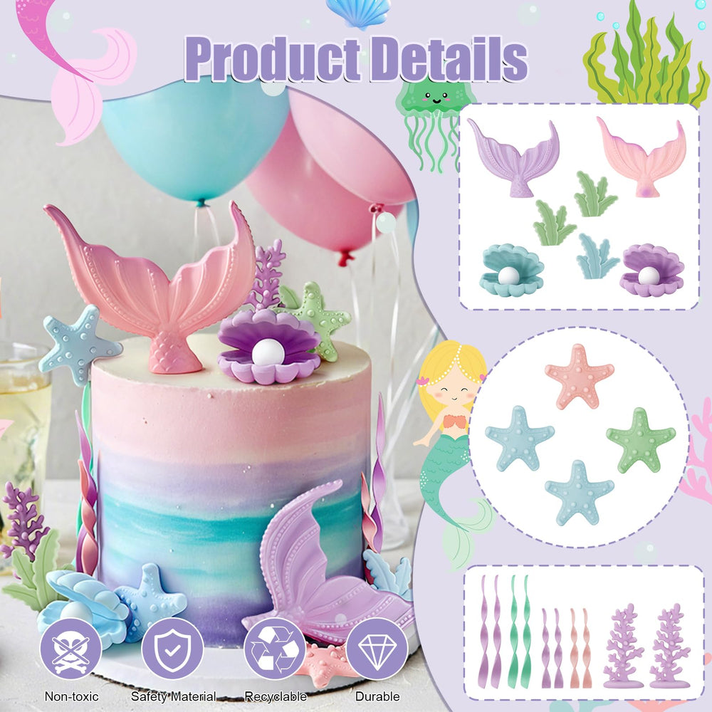 Zafena seaweed toppers, three pieces, create underwater accents