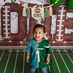 ZAIBIANHAO football banner enhances cake smash photo moments