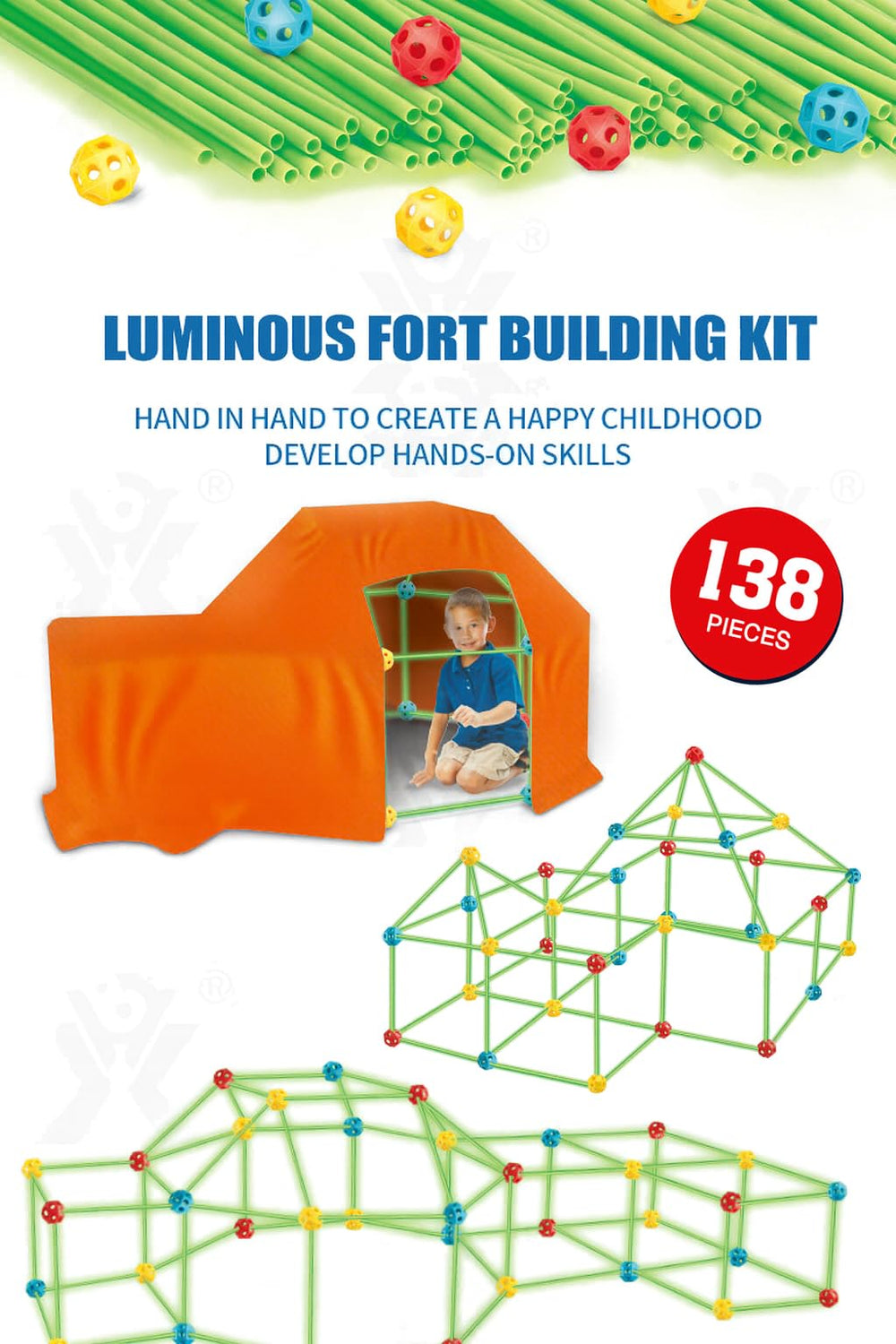 Zamno glow-in-the-dark pieces sparkle after exposure for magical outdoor sessions