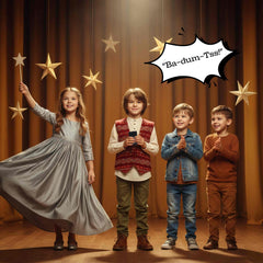 ZANY TRAINS Audience Sound Machine producing shh cue for stage quieting