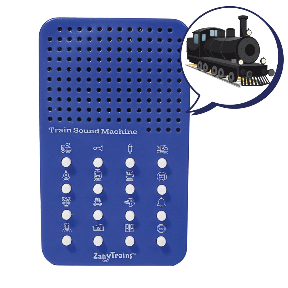 ZANY TRAINS Train Noisemaker packaging and presentation for gifting.