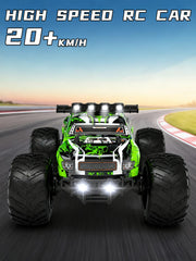 Zappido off-road grass terrain truck demonstrates grip and stability.