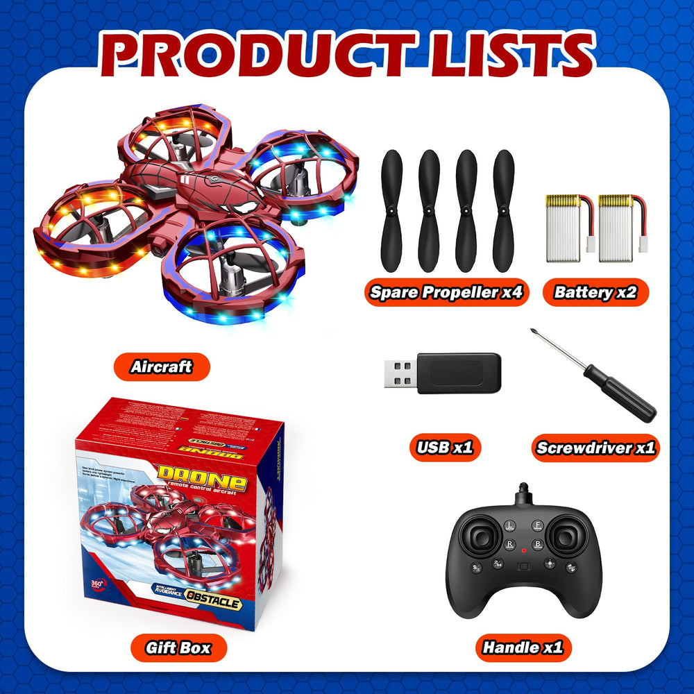 Zappyway Spider Mini Drone headless mode and obstacle avoidance