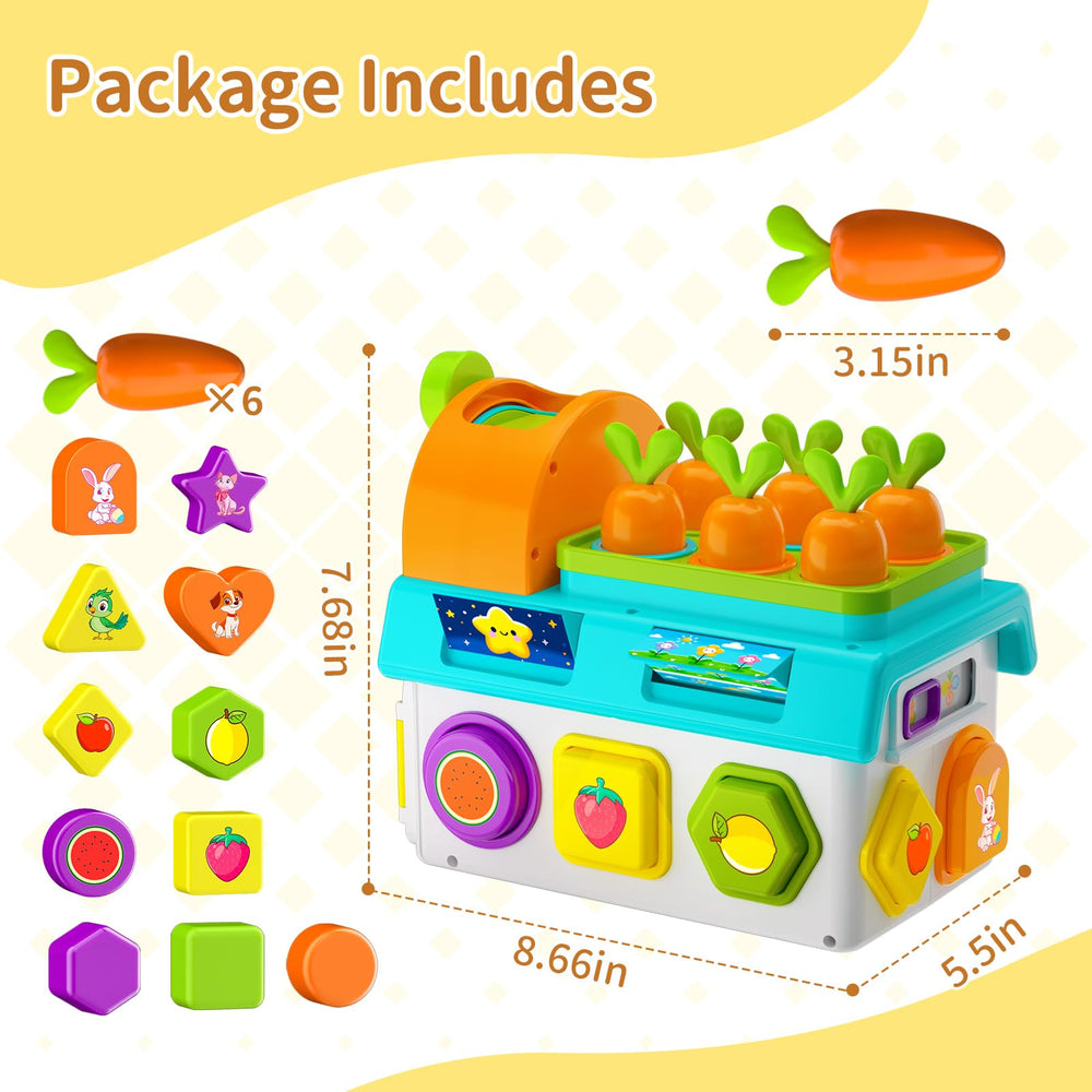 Zardali Montessori carrot garden invites magical play with colorful vegetables.