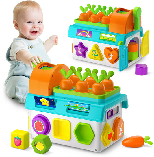 Zardali Montessori toy spin and match wheel aids fine motor skills and shape recognition.