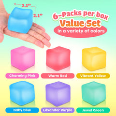 ZaxiDeel fidget cube purple encourages stress reduction in busy settings