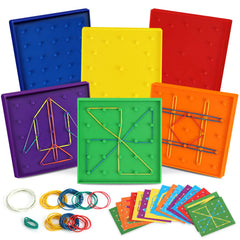 ZaxiDeel geoboard double-sided 5x5 grid for hands-on geometry exploration