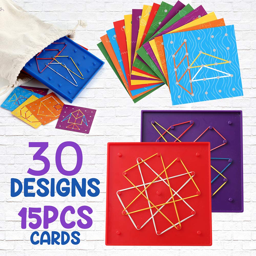 ZaxiDeel geoboard 30 pattern designs with guide cards