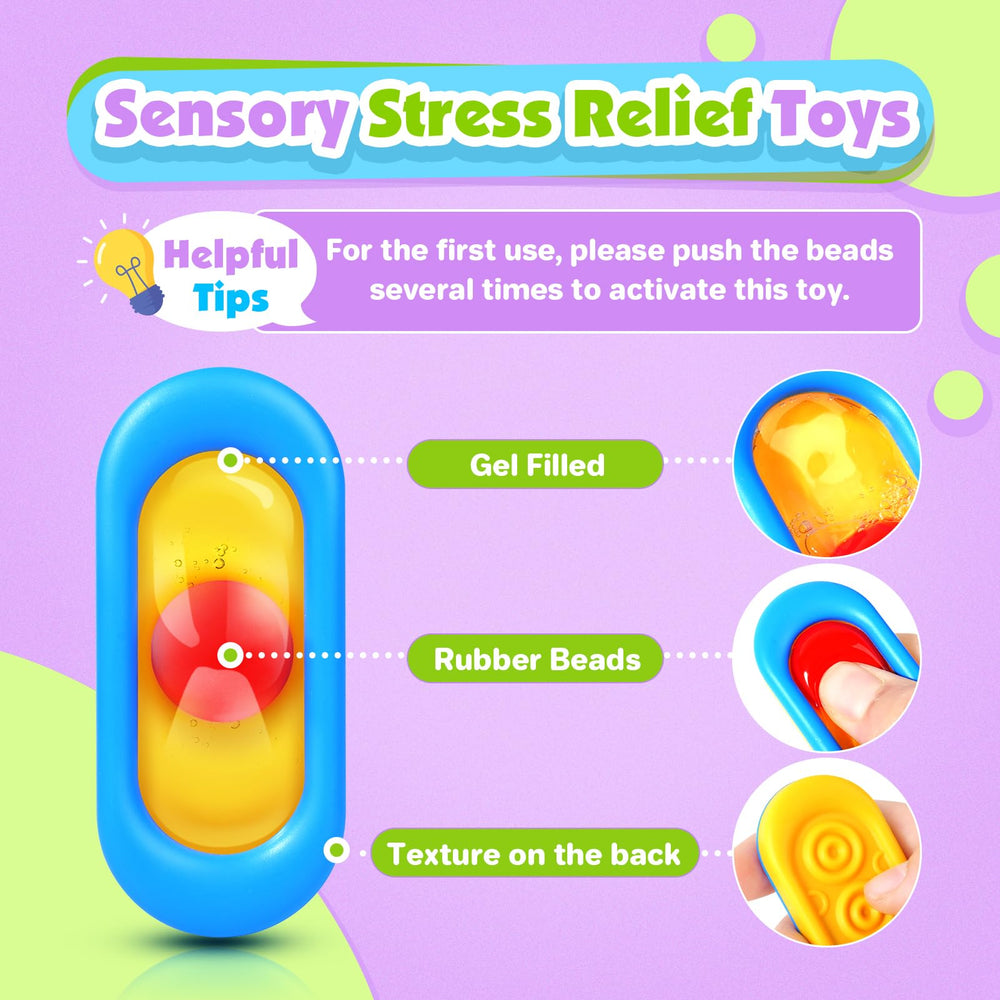 ZaxiDeel Sensory Marble Fidget durable construction withstands daily squish and play