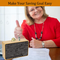 Zayeemi money-saving-box wooden sturdy design communicates reliability for repeated use and gifting.