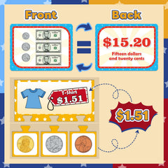 Zazopup money dice and price tags for engaging learning
