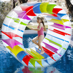 Zcaukya 65-inch giant inflatable wheel roller ready for pool parties and outdoor play.