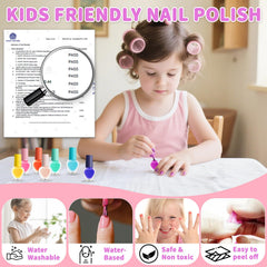 Eight vibrant polishes offer colorful options for creative mini manicures.