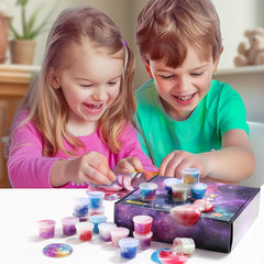 Classroom display of ZDTHNSIAT Galaxy Slime 72pack as a prize and learning activity