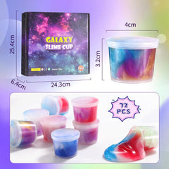 Easter basket filler with ZDTHNSIAT Galaxy Slime 72pack colorful slime pieces
