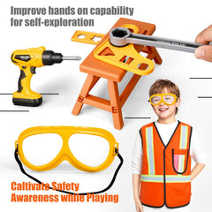 Zealous Toys construction worker outfit for kids' pretend play sessions