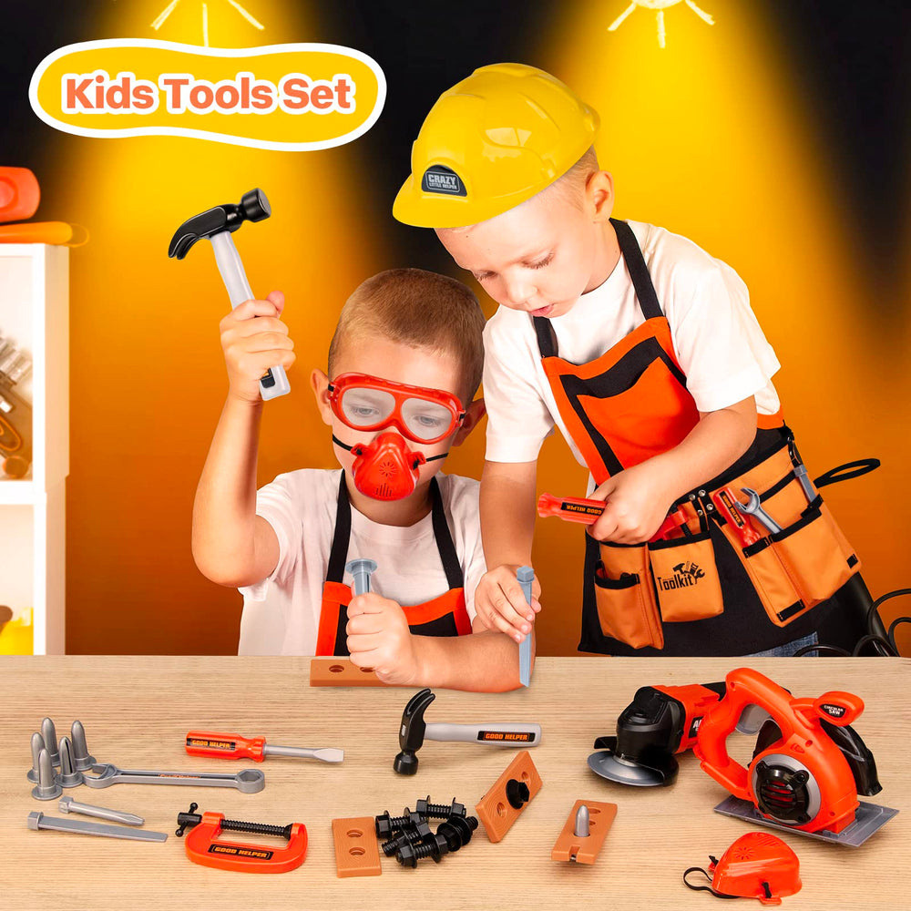 ZEALOUS TOYS Screwdrivers and nails support creative builds with wooden pieces.