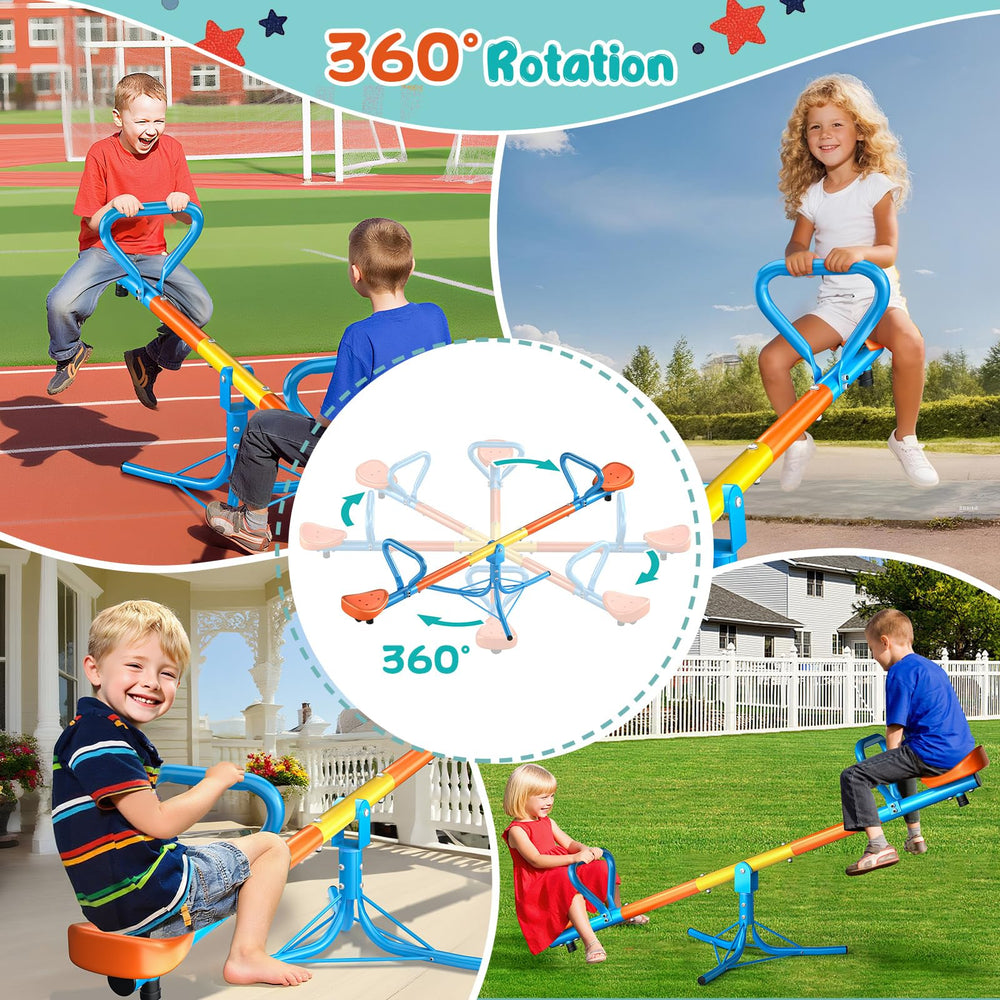 ZeathToits backyard-friendly seesaw fits family outdoor spaces.