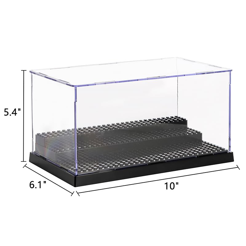 ZEAYEA display case with three steps demonstrates versatile layout options
