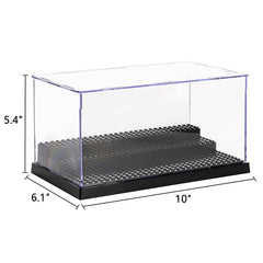 ZEAYEA display case with three steps demonstrates versatile layout options