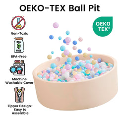 Zedachica ball pit creates a cozy toddler play area at home