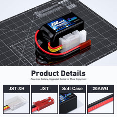 Zeee 41.5x20.5x21.5mm dimensions fit compact RC devices.